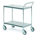 ESD zinc-coated trolley with handle, 1140x460x980mm