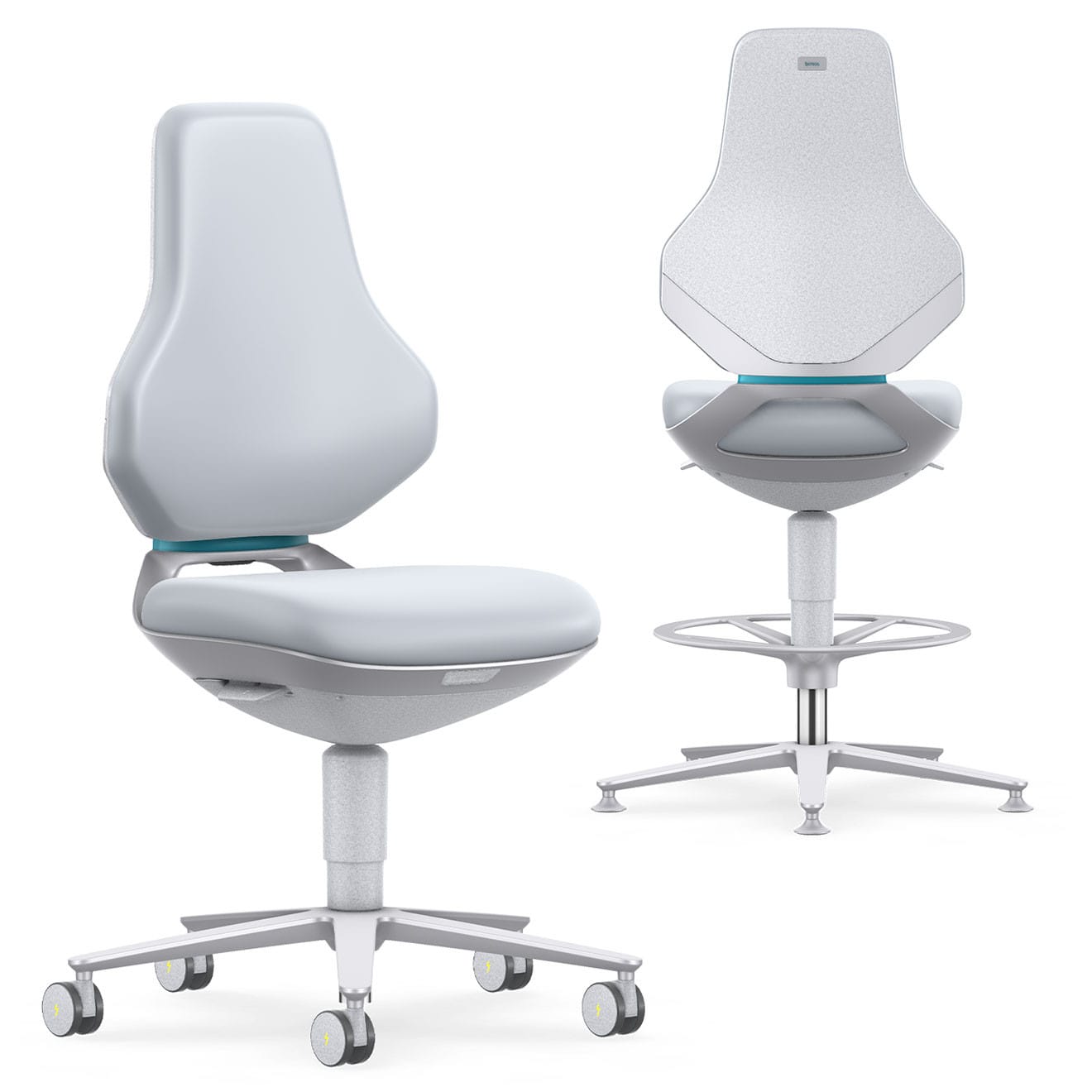 ESD Texon Cleanroom Chair White Skintec ESD Texon cleanroom chair, white Skintec upholstery , supplied by Eurostat