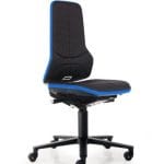 ESD neon chair fabric duotec black castors 43-202-0024 height adjustment 450-620 mm