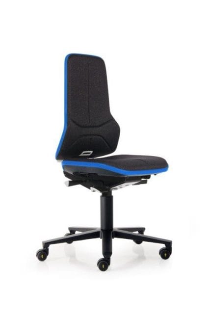 ESD neon chair fabric duotec black castors 43-202-0024 height adjustment 450-620 mm