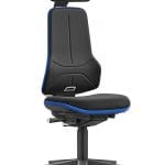 ESD neon XXL chair duotec fabric headrest castors 43-202-0134 height adjustment 470-640 mm
