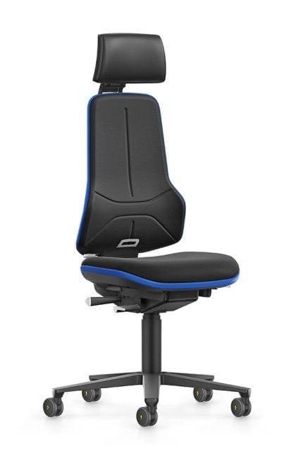 ESD neon XXL chair duotec fabric headrest castors 43-202-0134 height adjustment 470-640 mm