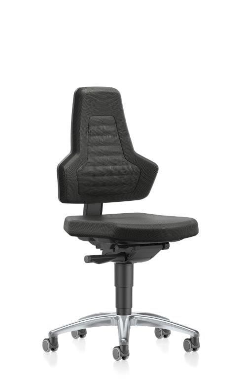 43-203-0001_1 ESD ergonomic chair black fabric castors 43-203-0001 height adjustment 450-600 mm