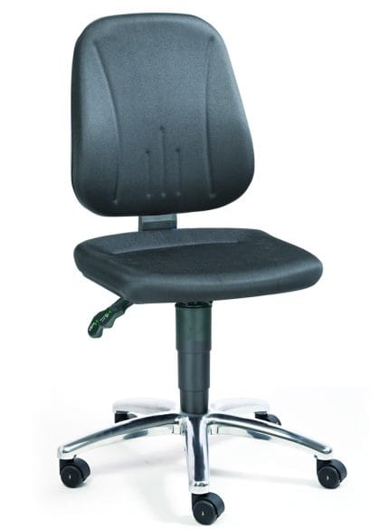 ESD comfort chair black fabric castors 43-201-0040 height adjustment 440-590 mm
