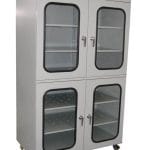 ESD dry cabinet, 1452 litres, grey dissipative coating, 4 doors