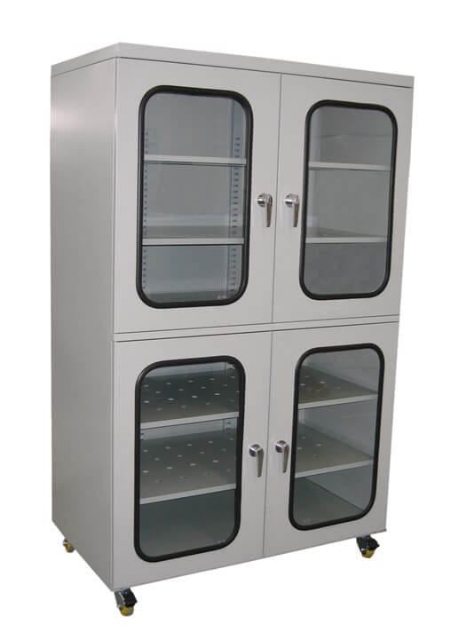 ESD Dry Cabinet 1452L Dissipative Grey ESD dry cabinet, 1452 litres, grey dissipative coating, 4 doors