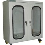 ESD dry cabinet, 315 litres, grey dissipative coating, 2 doors