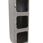ESD dry cabinet, 726 litres, grey dissipative coating, 3 doors