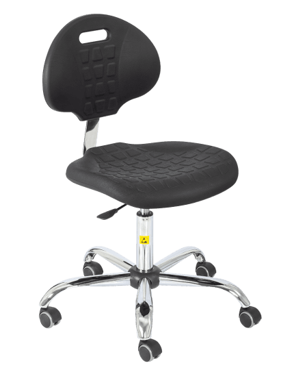 ESD polyurethane chair RS-K4ESD-A Standard Black height adjustment 440-570 mm