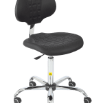 ESD Polyurethane Chair Premium Gray height adjustment 525–710 mm