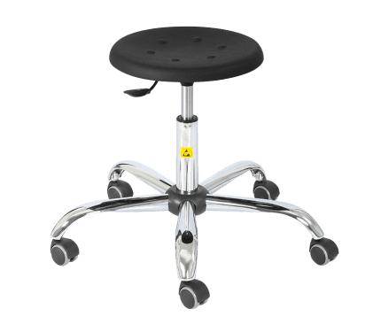 ESD polyurethane stool chair RS-K5ESD-A Standard Black height adjustment 430-555 mm