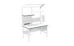 ESD Workbench – Manual H-Type 1500×800 mm Rectangular - Image 2