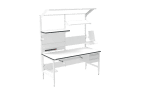 ESD Workbench – Manual H-Type 1800×800 mm Ergonomic - Image 2