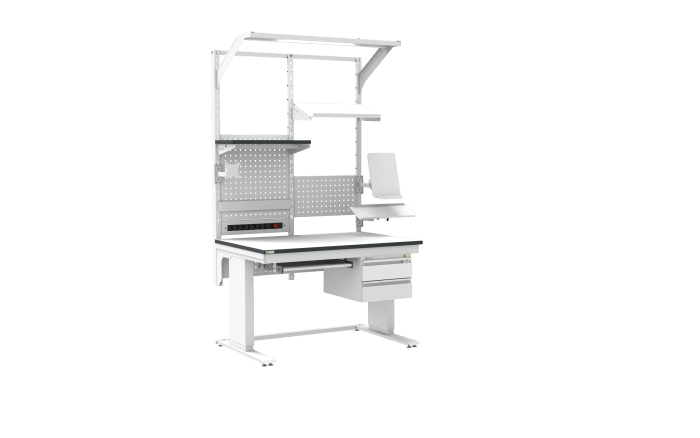 ESD Workbench – Electric L-Type LD 1200×800 mm Rectangular - Image 2