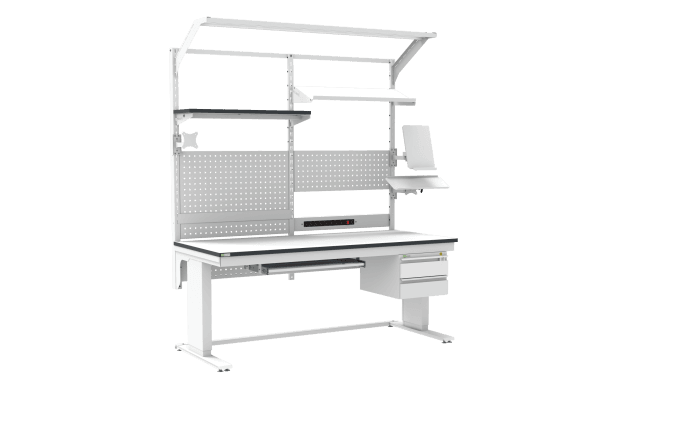 ESD Workbench – Electric L-Type LD 1800×800 mm Ergonomic - Image 2