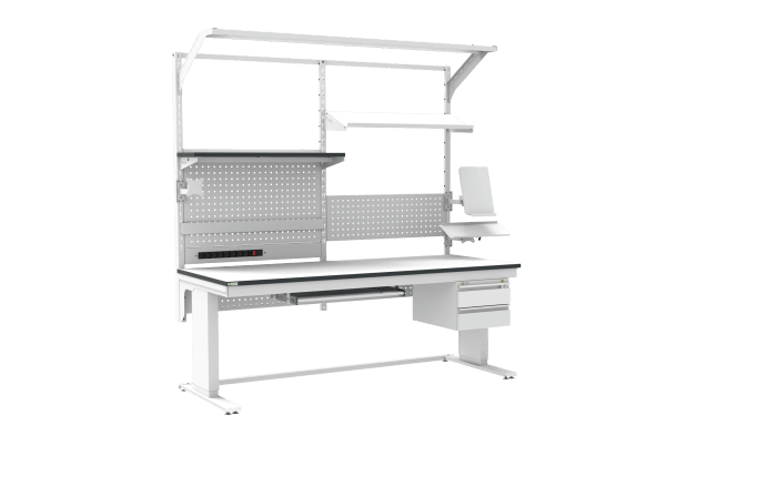 ESD Workbench – Electric L-Type HD 2000×800 mm Rectangular - Image 2