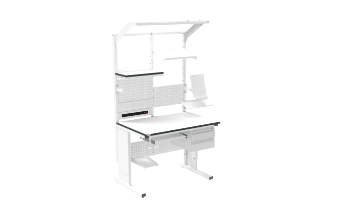 ESD Workbench – Manual L-Type 1200×800 mm Ergonomic - Image 2