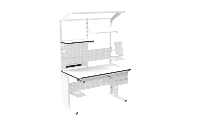 ESD Workbench – Manual L-Type 1500×800 mm Rectangular - Image 2
