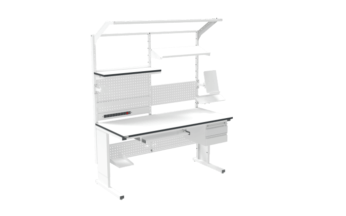ESD Workbench – Manual L-Type 1800×800 mm Ergonomic - Image 2