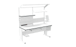 ESD Workbench – Manual L-Type 2000×800 mm Ergonomic - Image 2