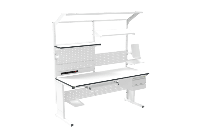 ESD Workbench – Manual L-Type 2000×800 mm Ergonomic - Image 2