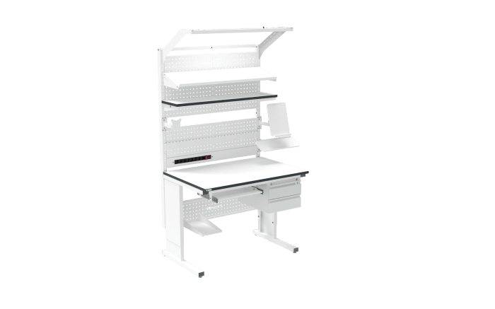 ESD Workbench – Manual L-Type 1200×800 mm Ergonomic - Image 3