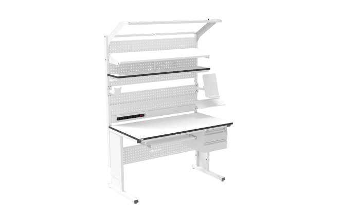 ESD Workbench – Manual L-Type 1500×800 mm Rectangular - Image 3