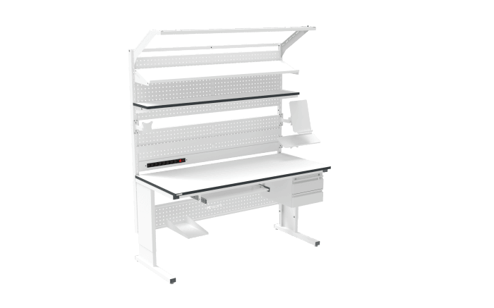 ESD Workbench – Manual L-Type 1800×800 mm Ergonomic - Image 3