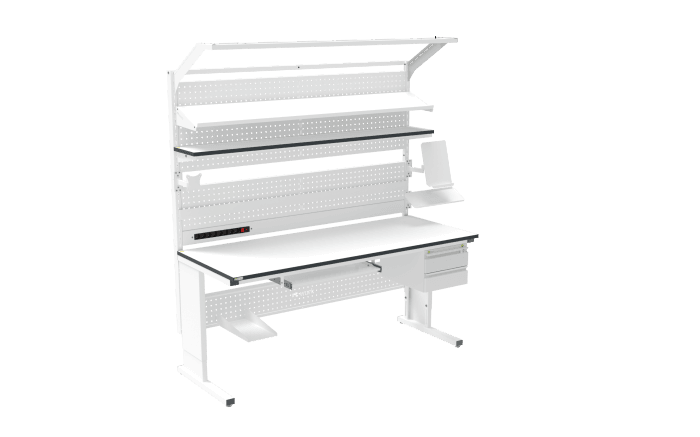ESD Workbench – Manual L-Type 2000×800 mm Ergonomic - Image 3