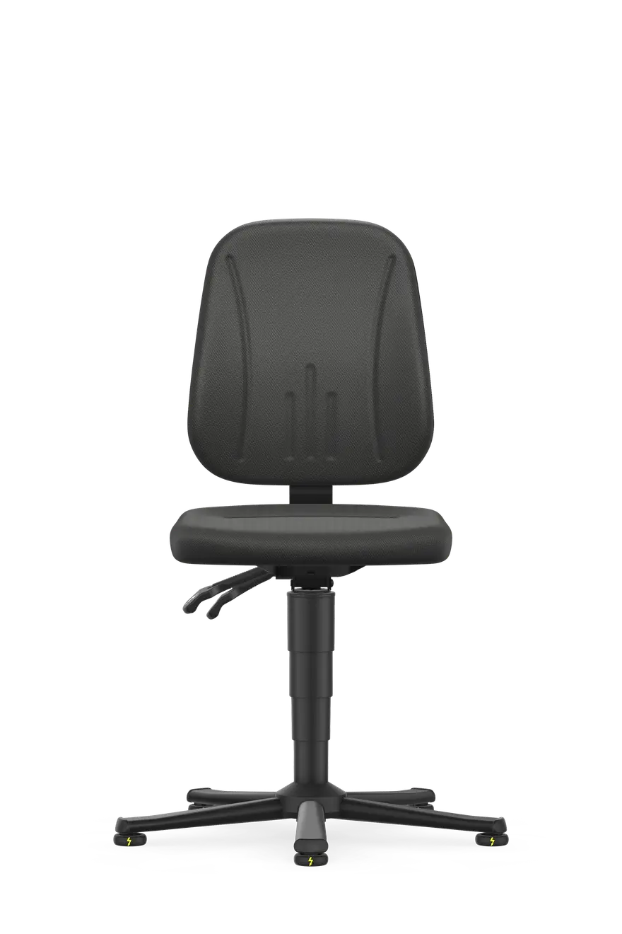 9650E-9801_Standardansicht_FF ESD Unitec Chair Configurable Seat Height, Upholstery & Castors - Image 1