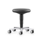 Cleanroom Stool Configurable: Seat Height & Castors