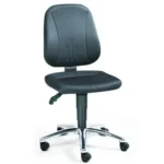 ESD Comfort Chair Black Fabric, Castors, height adjustment 440–590 mm