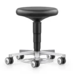 Cleanroom Stool Configurable: Seat Height & Castors