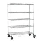 Metro ESD Safe Super Erecta 5-Shelf Wire Shelving Cart