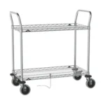 Metro ESD Safe Super Erecta Drop Mat 2-Shelf Utility Cart
