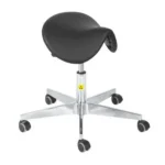 ESD Saddle Chair Premium Black height adjustment 450–570 mm
