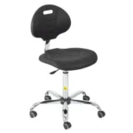 ESD Polyurethane Chair Premium Black height adjustment 525–710 mm