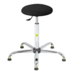 ESD Stool Chair Premium Black height adjustment 585–835 mm