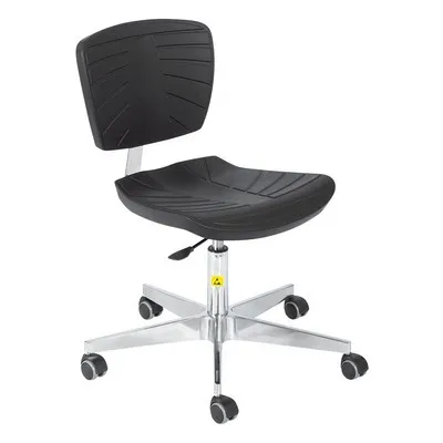 RS-K9ESD-A.webp ESD Polyurethane Comfort Chair Standard Black height adjustment 430–560 mm - Image 1
