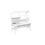 ESD Workbench – Manual H-Type 2000×800 mm Rectangular - Image 2