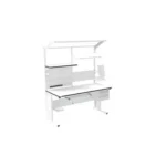 ESD Workbench – Manual L-Type 1800×800 mm Rectangular - Image 2